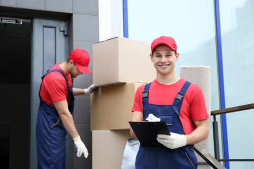 Office removals team planning a business move in Walthamstow