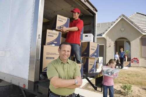 Careful transport of boxed household items