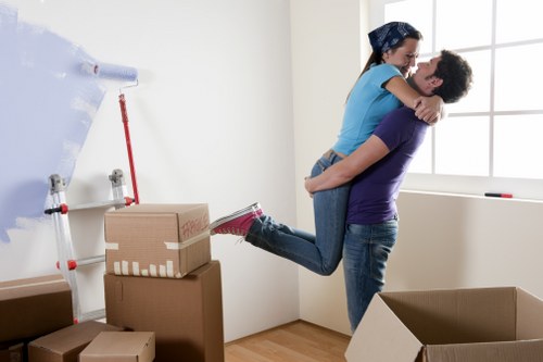 Packing and loading furniture for a local home removal
